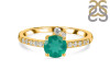 Green Onyx & White Topaz Ring GRO-RDR-2303.