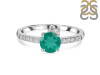 Green Onyx & White Topaz Ring GRO-RDR-2303.
