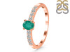 Green Onyx & White Topaz Ring GRO-RDR-2538.