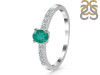 Green Onyx & White Topaz Ring GRO-RDR-2538.