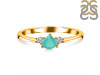 Green Onyx  & White Topaz Ring GRO-RDR-2543.