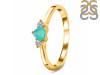 Green Onyx  & White Topaz Ring GRO-RDR-2543.