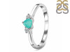 Green Onyx  & White Topaz Ring GRO-RDR-2543.