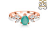 Green Onyx & White Topaz Ring GRO-RDR-2556.