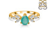 Green Onyx & White Topaz Ring GRO-RDR-2556.