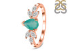 Green Onyx & White Topaz Ring GRO-RDR-2556.