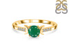 Green Onyx & White Topaz Ring GRO-RDR-2845.