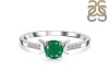 Green Onyx & White Topaz Ring GRO-RDR-2845.