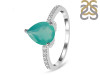 Green Onyx & White Topaz Ring GRO-RDR-2860.