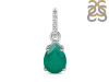 Green Onyx & White Topaz Pendant GRO-RP-76.