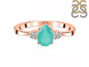 Green Onyx & White Topaz Ring GRO-RR-335.