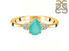 Green Onyx & White Topaz Ring GRO-RR-335.
