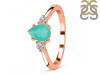 Green Onyx & White Topaz Ring GRO-RR-335.