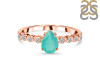 Green Onyx & White Topaz Ring GRO-RR-419D.