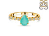 Green Onyx & White Topaz Ring GRO-RR-419D.