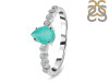 Green Onyx & White Topaz Ring GRO-RR-419D.