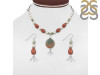 SunStone/Pearl/Green Jasper Beaded Jewelry Set BDD-12-1614