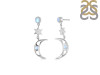 Moonstone Crescent Moon & Star Earring RBM-JCNE-6