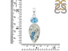 K2 Jasper/Blue Topaz Pendant-2SP K2J-1-101