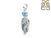 K2 Jasper/Blue Topaz Pendant-2SP K2J-1-101