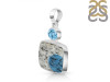 K2 Jasper/Blue Topaz Pendant-2SP K2J-1-107
