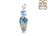 K2 Jasper/Blue Topaz Pendant-2SP K2J-1-109