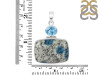 K2 Jasper/Blue Topaz Pendant-2SP K2J-1-111