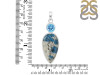 K2 Jasper/Blue Topaz Pendant-2SP K2J-1-112