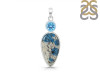 K2 Jasper/Blue Topaz Pendant-2SP K2J-1-112