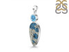 K2 Jasper/Blue Topaz Pendant-2SP K2J-1-112
