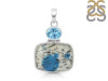 K2 Jasper/Blue Topaz Pendant-2SP K2J-1-114
