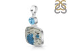 K2 Jasper/Blue Topaz Pendant-2SP K2J-1-114