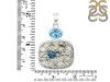 K2 Jasper/Blue Topaz Pendant-2SP K2J-1-115