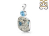 K2 Jasper/Blue Topaz Pendant-2SP K2J-1-115