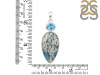 K2 Jasper/Blue Topaz Pendant-2SP K2J-1-116