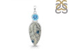 K2 Jasper/Blue Topaz Pendant-2SP K2J-1-121