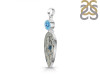 K2 Jasper/Blue Topaz Pendant-2SP K2J-1-121