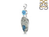 K2 Jasper/Blue Topaz Pendant-2SP K2J-1-123