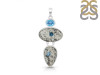 K2 Jasper/Blue Topaz Pendant-2SP K2J-1-131