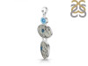 K2 Jasper/Blue Topaz Pendant-2SP K2J-1-131