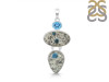 K2 Jasper/Blue Topaz Pendant-2SP K2J-1-132