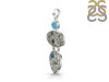 K2 Jasper/Blue Topaz Pendant-2SP K2J-1-132