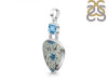 K2 Jasper/Blue Topaz Pendant-2SP K2J-1-94