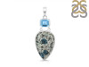 K2 Jasper/Blue Topaz Pendant-2SP K2J-1-98