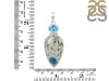 K2 Jasper/Blue Topaz Pendant-2SP K2J-1-99