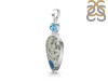 K2 Jasper/Blue Topaz Pendant-2SP K2J-1-99