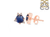 Kyanite & White Topaz Stud Earring KYN-RDE-1260.