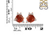 Kyanite (Orange) & White Topaz Stud Earring KYN-RDE-1260-O.
