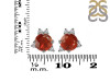 Kyanite (Orange) & White Topaz Stud Earring KYN-RDE-1260-O.