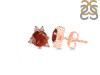 Kyanite (Orange) & White Topaz Stud Earring KYN-RDE-1260-O.
